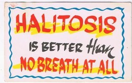 Comic Postcard Halitosis Better Than No Breath At All - £1.70 GBP