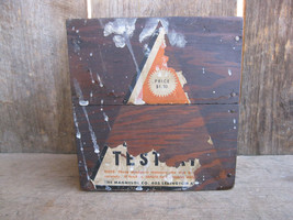 Vintage Wood Box Test Kit for &quot;Magnesol&quot; - £6.65 GBP