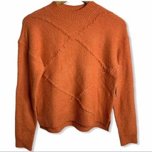 Abound orange knit stitch design sweater XS new - £7.64 GBP