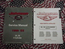 1999 Johnson Ee 25 35 3-cyl Service Atelier Réparation &amp; Pièce Manuel Set Usine - £42.19 GBP