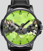Cotton Tail Cute Rabbits Unique Unisex Beautiful Wrist Watch UK FAST - £43.00 GBP