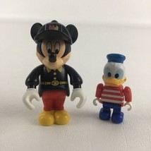Lego Minifigs Disney Firefighter Mickey Mouse Donald Duck Mini Figures B... - £13.19 GBP