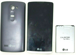 LG Risio H343 4G Cricket Wireless Grey Black GSM Cracked Glass 5/10  - £16.86 GBP
