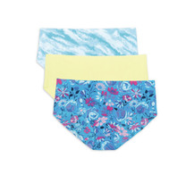 No Boundaries Juniors No Show Blooms/Lime/Wash Hipster Panty 3pk Size Small 3-5 - £9.72 GBP