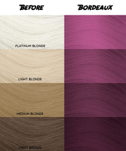 Crazy Color Semi Permanent Conditioning Hair Dye - Bordeaux, 5.1 oz image 2