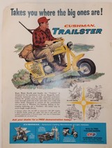 Vintage CUSHMAN TRAILSTER Hunting Sportsman All Terrain MINI BIKE Print ... - £6.75 GBP