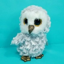 Ty Beanie Boo Boos Owlette Silver & Gold Glitter Owl 6" Big Sparkle Eyes Plush - £11.89 GBP