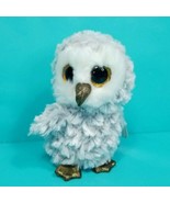 Ty Beanie Boo Boos Owlette Silver &amp; Gold Glitter Owl 6&quot; Big Sparkle Eyes... - £11.67 GBP