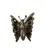 Vintage .925 Sterling Silver Mexico GC01 Butterfly Pendant Abalone Inlaid - $34.81 CAD