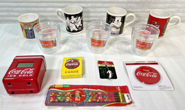 Lot OF 7 Coca-Cola Vintage mugs &amp; glas Christmas ++ - £46.51 GBP