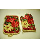 Vintage Floral Potholders Red Green White Womens *USED* - $158.93 MXN