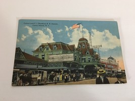 1900&#39;s Coney Island Brooklyn Railroad Station New York CI &amp; BRR NYC Flag... - £215.75 GBP