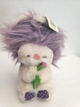 Dakin Frou Frou Baby Bunny Ears Plush Stuffed Animal Purple Tags  - £23.77 GBP