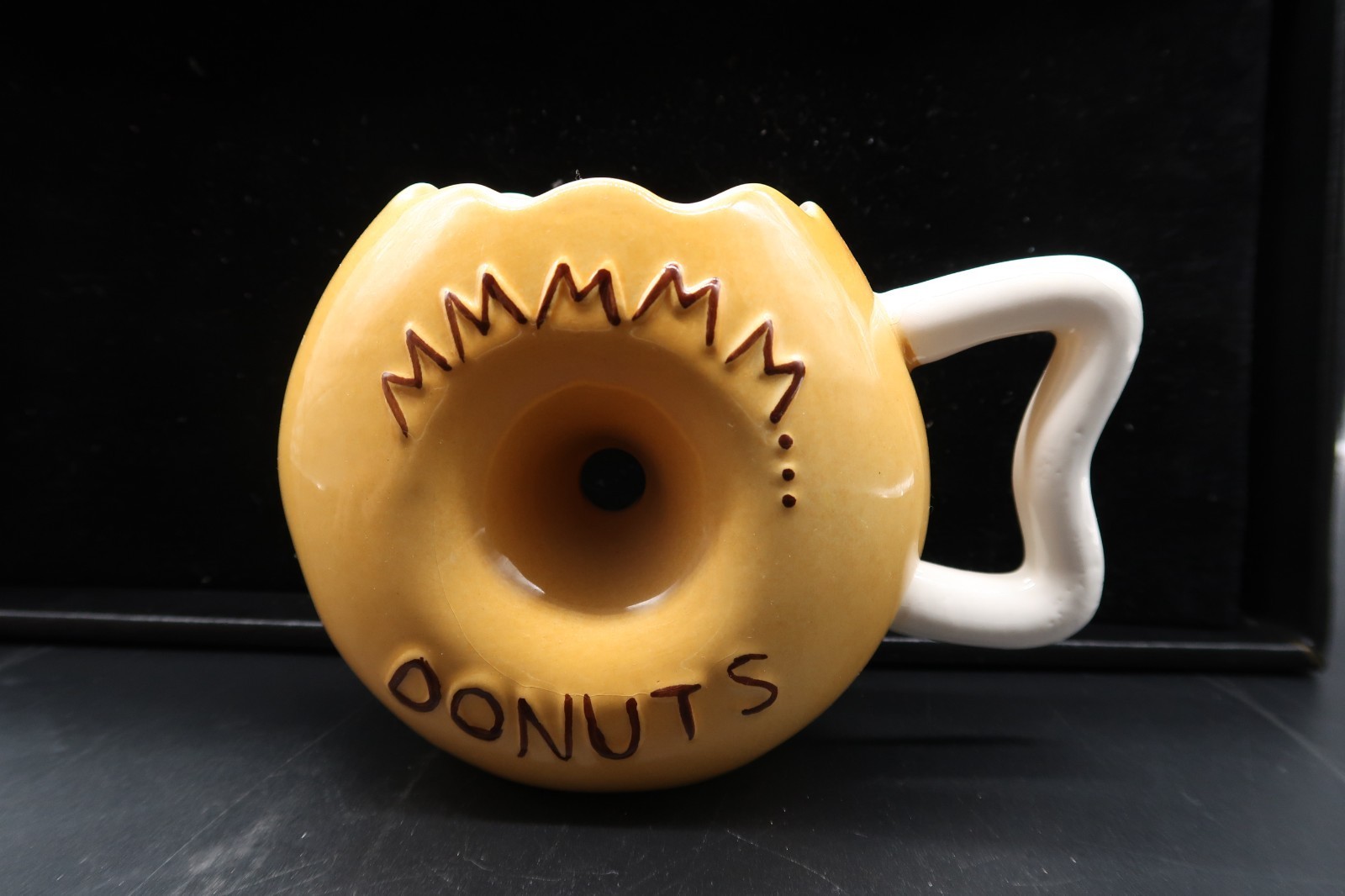 Donut Shaped Coffee Mug Cup MMMMM... Donuts Frosted Sprinkles Big Mouth Inc. Item image 3