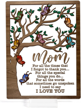 Mothers Day Gifts for Mom Her Women, To My Mom Acrylic Sign from Daughter Son, G - £27.63 GBP