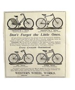 Crescent Bicycles 1894 Advertisement Victorian Bikes Models 3 And 6 ADBN1x - $24.99