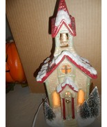 Vtg Christmas Traditions Church Light Cracker Barrel Comes With Light on... - £7.74 GBP