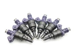 01-05 BMW E39 E60 530I FUEL INJECTORS SET OF 6 E3453 image 6
