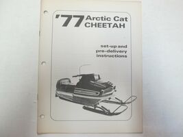 1977 Arctic Cat Cheetah Set Dessus &amp; Pre-delivery Instructions Manuel Us... - $14.95