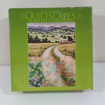 Quiltscapes 1000 piece Jigsaw Puzzle The Oregon Trail Ceaco 2003  - $15.43