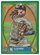 2021 Topps Gypsy Queen #228 Mike Clevinger San Diego Padres Green Parallel - £1.20 GBP