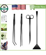 4-Piece Stainless Steel Aquascaping Tools Kit with Magnetic Holder - Ant... - $350.61 MXN