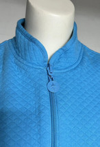 Koret Women’s Blue Quilted Vest XL Zipper Front Lined W/ Pockets Collared - £11.81 GBP