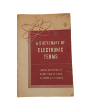 1952 Allied Radio Dictionary of Electronic Terms electronics repair pamphlet - £11.76 GBP