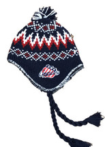 Brooklyn Americans NHL Hockey Reebok Pom Beanie Knit Hat Braided Tassel One Size - £9.14 GBP