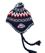 Brooklyn Americans NHL Hockey Reebok Pom Beanie Knit Hat Braided Tassel ... - £9.13 GBP