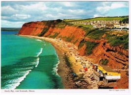 United Kingdom England Postcard Devon Sandy Bay Near Exmouth - $2.10