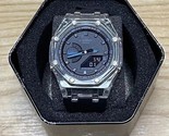 CasiOak - Custom G-SHOCK &quot;BLUE CORAL JELLY&quot; - Casio GA2100 Mod - Reloj 44mm - $152.08