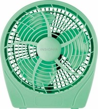 NEW Insignia 9&quot; Personal Table Desk Fan GREEN 2-Speed Cooling Breeze NS-FT9GR8 - £17.95 GBP
