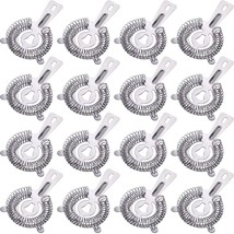 16 Pieces Bar Strainers Bartender Strainer Cocktail Strainers Stainless ... - £34.36 GBP