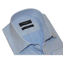 Men's Franco Gilberto Dress Shirt Cotton Blend French Cuffs Turkey 5482-418 Blue image 3