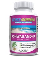 Ashwagandha with Black Pepper 1300 mg Organic Root Powder Supplement for... - £15.71 GBP