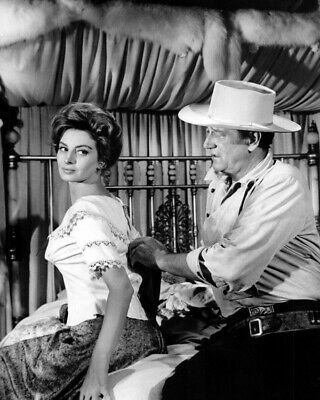 North to Alaska Capucine John Wayne in bed undressing 24X36 Poster - $29.00