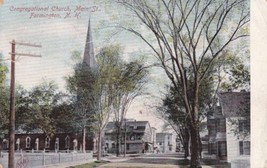 Congregational Church Farmington New Hampshire Postcard 1906 - £2.45 GBP