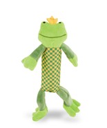 Rich Frog Squeak Easy plush green frog baby / small dog toy. New! - $183.08 MXN