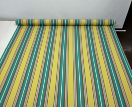 Outdura Renegade Topaz Canvas Stripe Outdoor Furniture Fabric 6.25 Yard 54&quot;W - £62.90 GBP