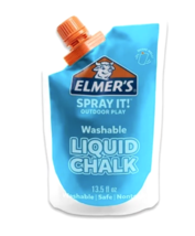 Elmer&#39;s Spray It! Outdoor Play Washable Liquid Chalk Refill Pouch, Blue,... - $8.95