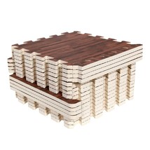 16Pcs Interlocking Printed Wood Grain Eva Foam Mats Protective Floor Til... - £43.95 GBP