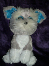 TY BEANIE BOOS Whiskers medium dog plush schnauzer blue glitter 9&quot; 2015 ... - £11.67 GBP