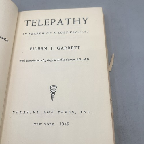 Telepathy In Search Of A Lost Faculty By Eileen J GARRETT 1945 HC/DJ Item image 10