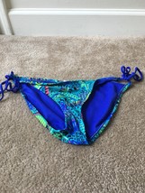 Xhilaration Women&#39;s Print Bikini Bottom Swim Wear Size Large - £29.35 GBP