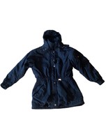 HEAD Skiwear winter skiing jacket coat puffer vintage hooded black size 10 - $659.24 MXN