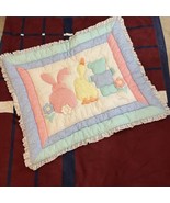 Nojo Baby Crib Quilt Comforter Reversible Animals Bunny Duck Bear Flower... - £51.55 GBP