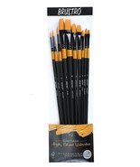 BRUSTRO Artists Gold Taklon Set Of 10 Brushes For Acrylics, Oil And Wate... - €25,62 EUR