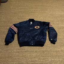 Vintage Starter Pro Line Chicago Bears NFL Satin Jacket Men’s LG USA Nav... - $79.20