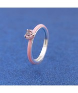 925 Sterling silver ME Pink Chakra Heart Ring  193088C02 - £12.98 GBP